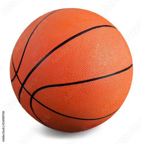 Orange Basketball ball on white background © BillionPhotos.com
