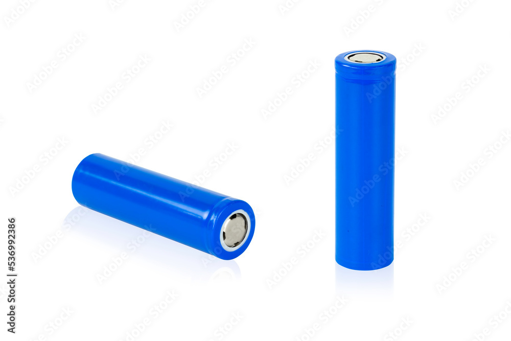 Batteries 18650 isolated on white background with clipping path. Batteries 18650 isolated on white background with clipping path.