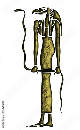 Priestess of God Amon on transparent background