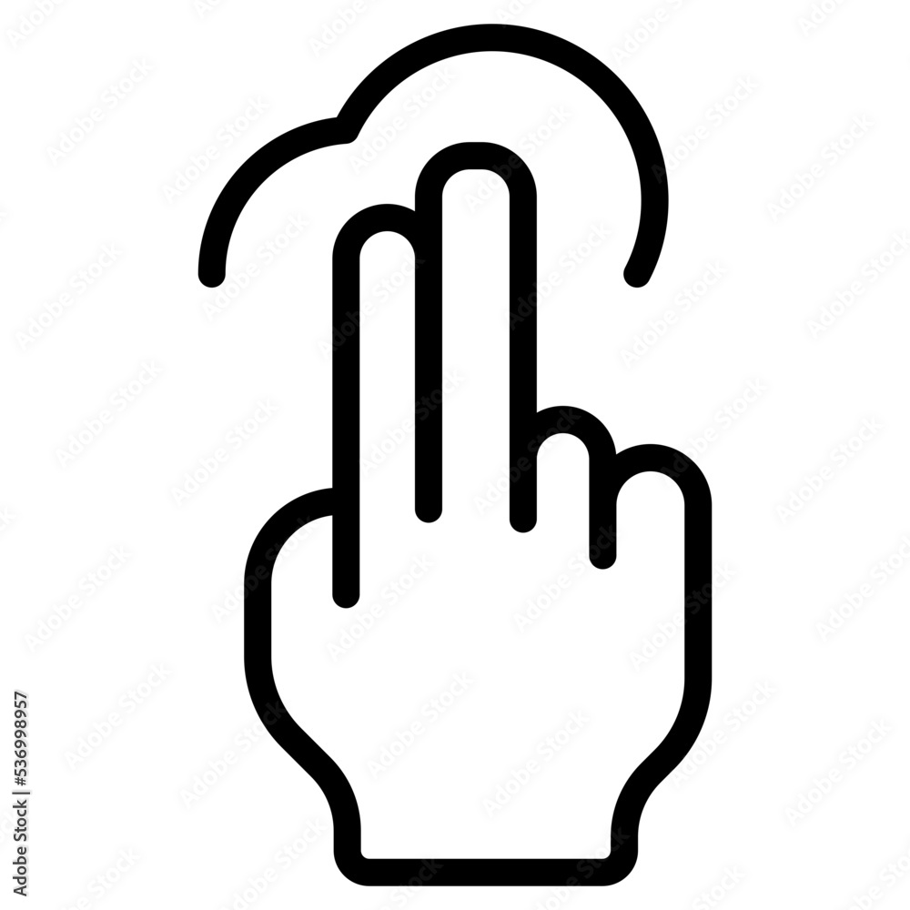 Obraz premium 2x double tap icon