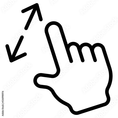 zoom in finger icon