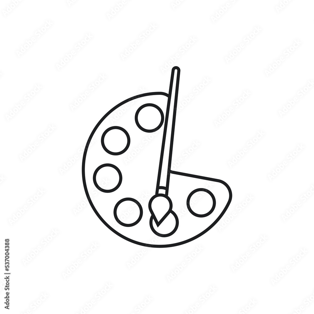 Paint icon. paint brush icon. paint roller icon Paint icon. paint brush icon. paint roller icon