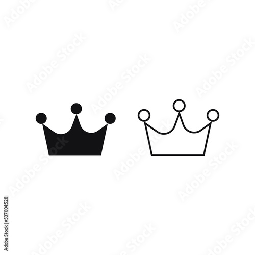 Crown icon set. crown