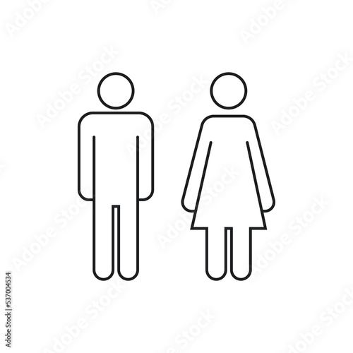 Man and woman icon. male and female symbol