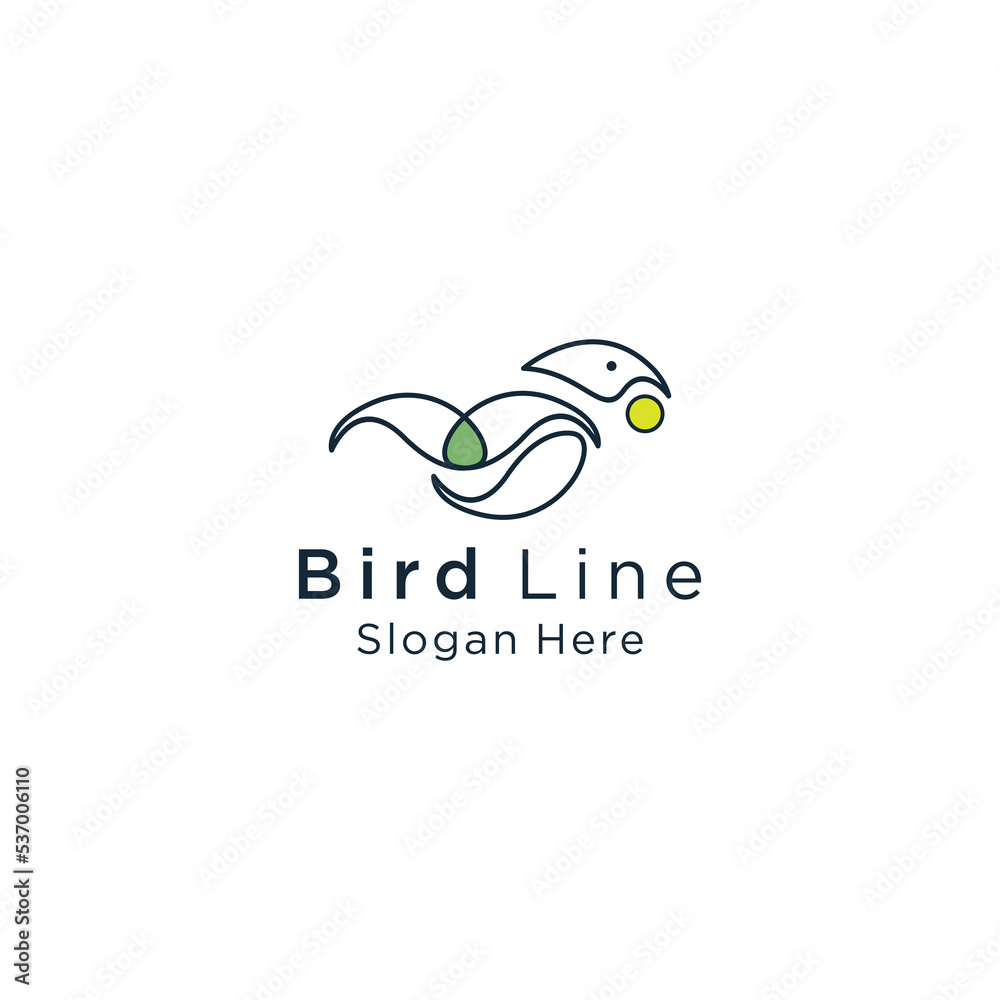 Fototapeta premium Bird logo icon vector image