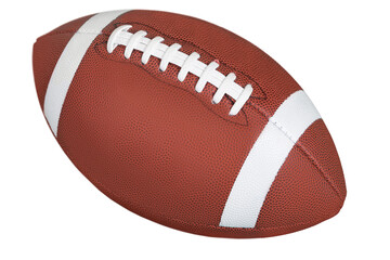 American football ball isolated on white background
