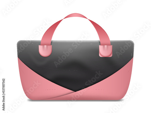 Pink sport backpack for sportswear and equipment. Travel bag, sea bag icon, for training and fitness