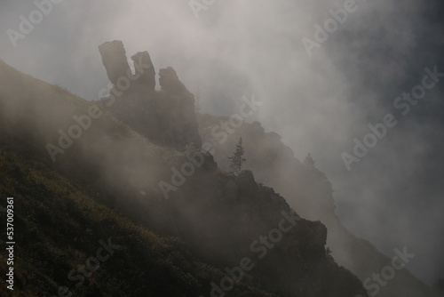 Rock formation near Mount Burgfeldstand, Bernese Oberland. © u.perreten
