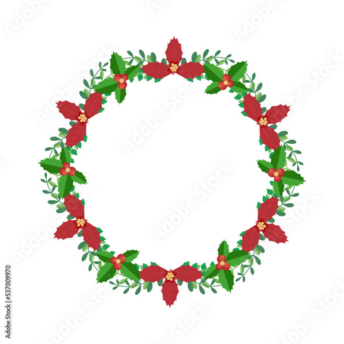 Christmas Wreath with Ornaments Vector Designs