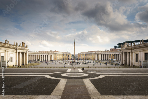 Panoramiczny widok na Watykan, Rzym. © Hubert