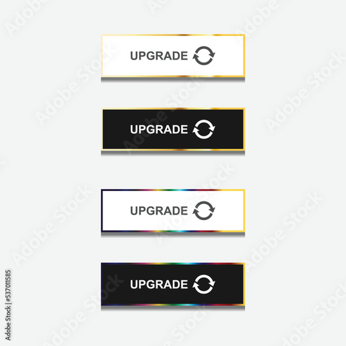 Upgrade now Button with long shadow