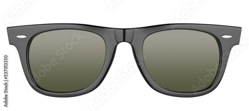 Modern black sunglasses