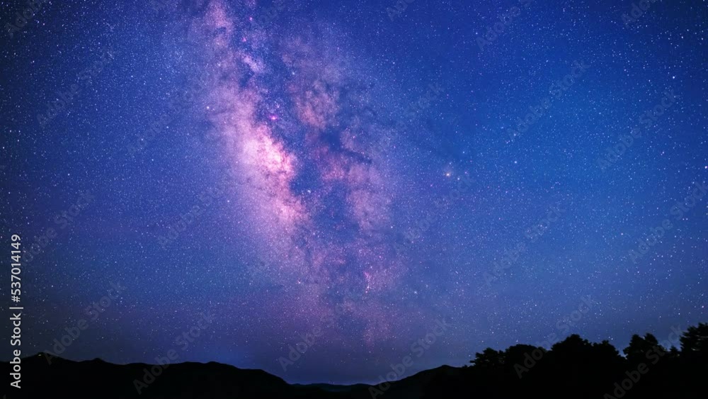 天の川のタイムラプス動画 天の川のタイムラプス動画