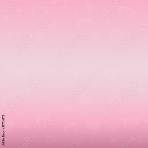 Holiday pink background with hearts and ribbon. Vector © VlasovaVector