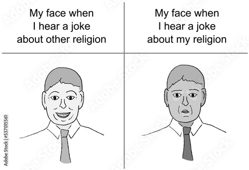 Joking about religion meme