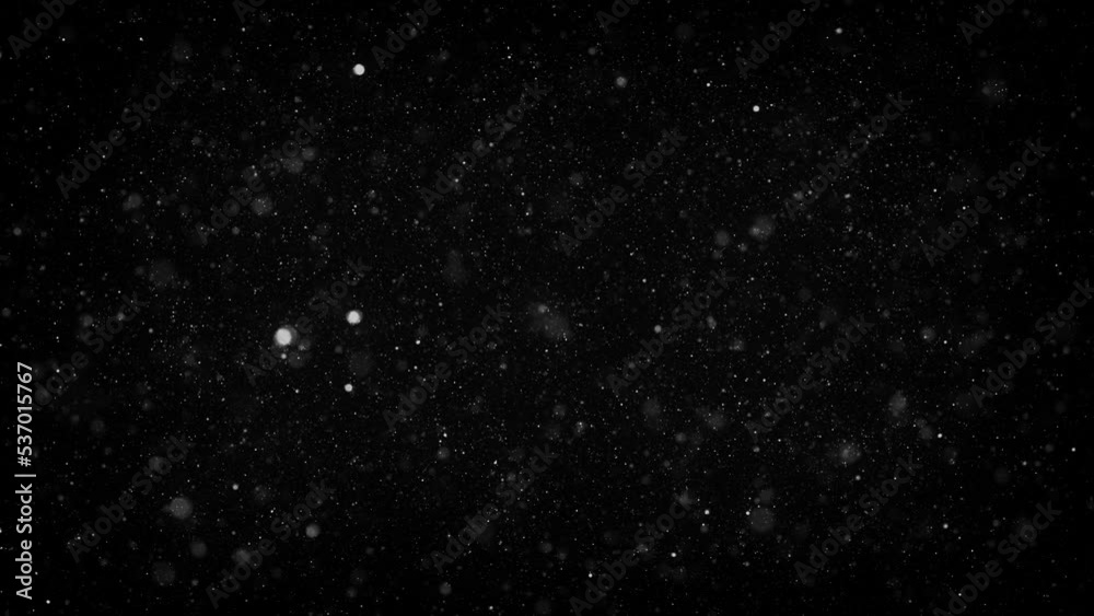 Particles Floating In Fluid Space Background/ 4k animation of an ...