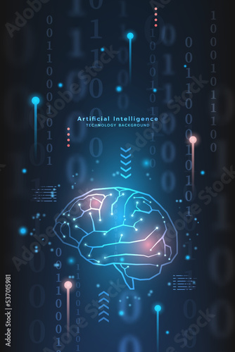 Hi-tech digital technology futuristic circuit digital.Abstract futuristic design.Artificial intelligence technology.Modern futuristic design.Data analysis in futuristic concept.Vector illustration.