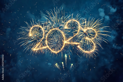 Fotobehang Happy New Year 2023