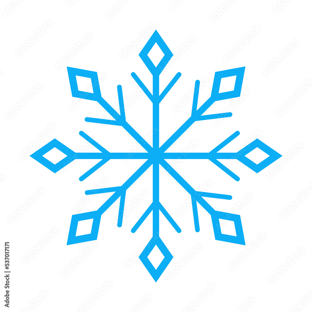 Snowflake blue sign. Snowflakes vector, Cold and Cooling. Symbol of Winter. Vector Illustration Snowflake blue sign. Snowflakes vector, Cold and Cooling. Symbol of Winter. Vector Illustration
