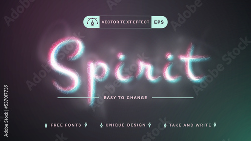 Spirit - Editable Text Effect, Font Style