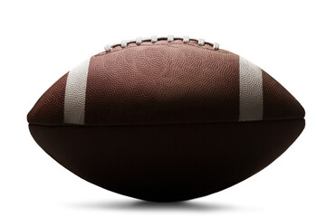 American football ball isolated on white background