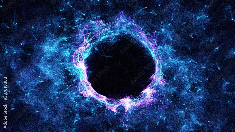 Cosmic energy strings. Energy flows in the form of thin bright elements. Lines form structural fibers