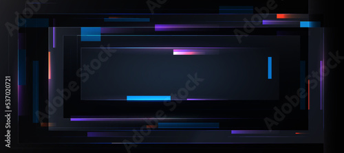 Fototapeta Naklejka Na Ścianę i Meble -  Abstract Elegant diagonal striped black background Digital background polygon ,blank template, tech product background