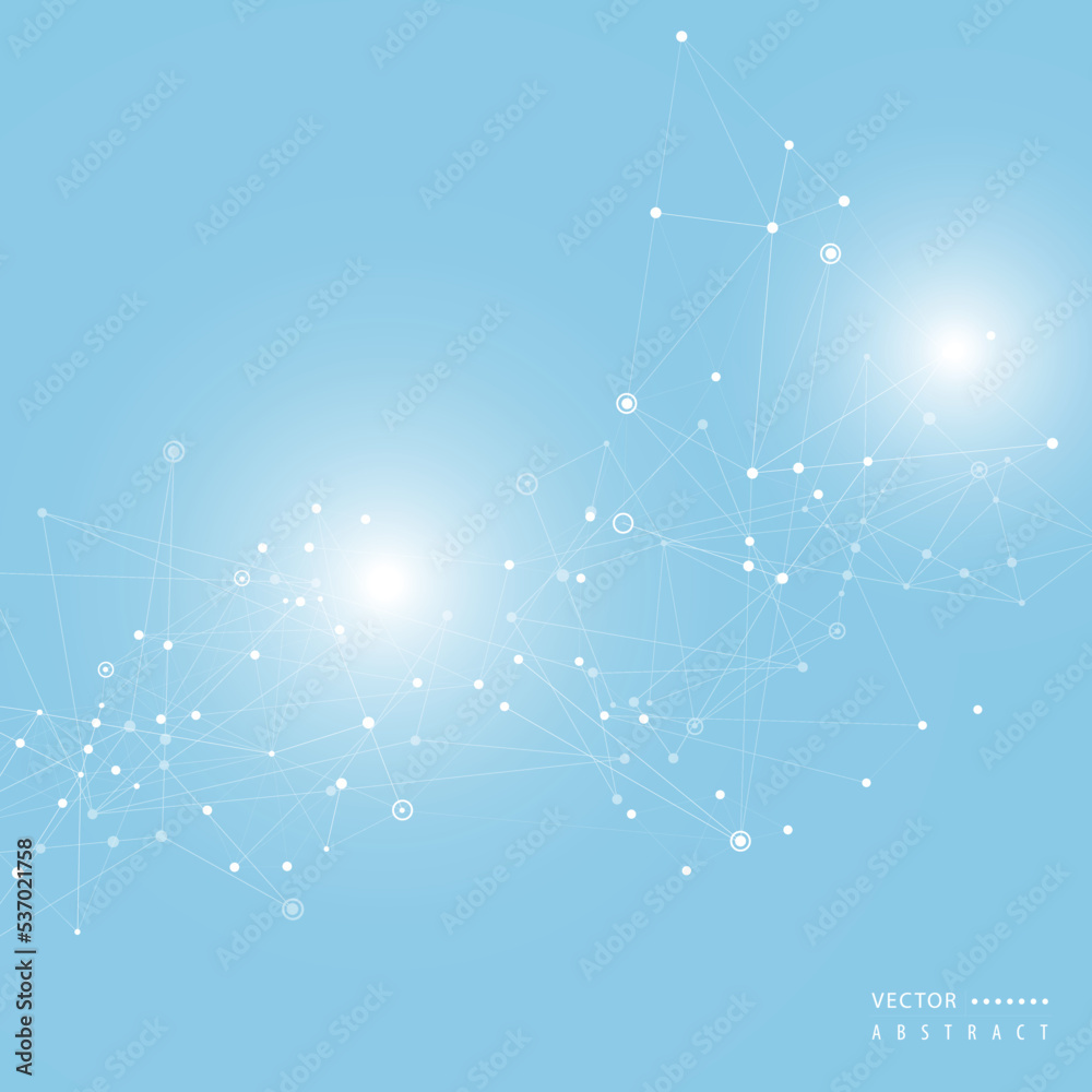 Abstract plexus technology design. Background with contrast color. Connection vector illustration Abstract plexus technology design. Background with contrast color. Connection vector illustration