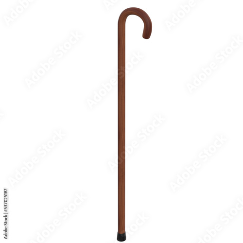 3d rendering illustration of a walking stick