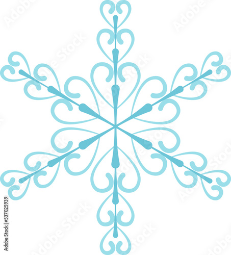 Snow flat icon Exclusive snowflake single element photo