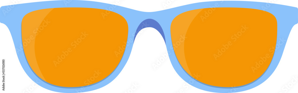 Sunglasses flat icon Protective goggles from sun