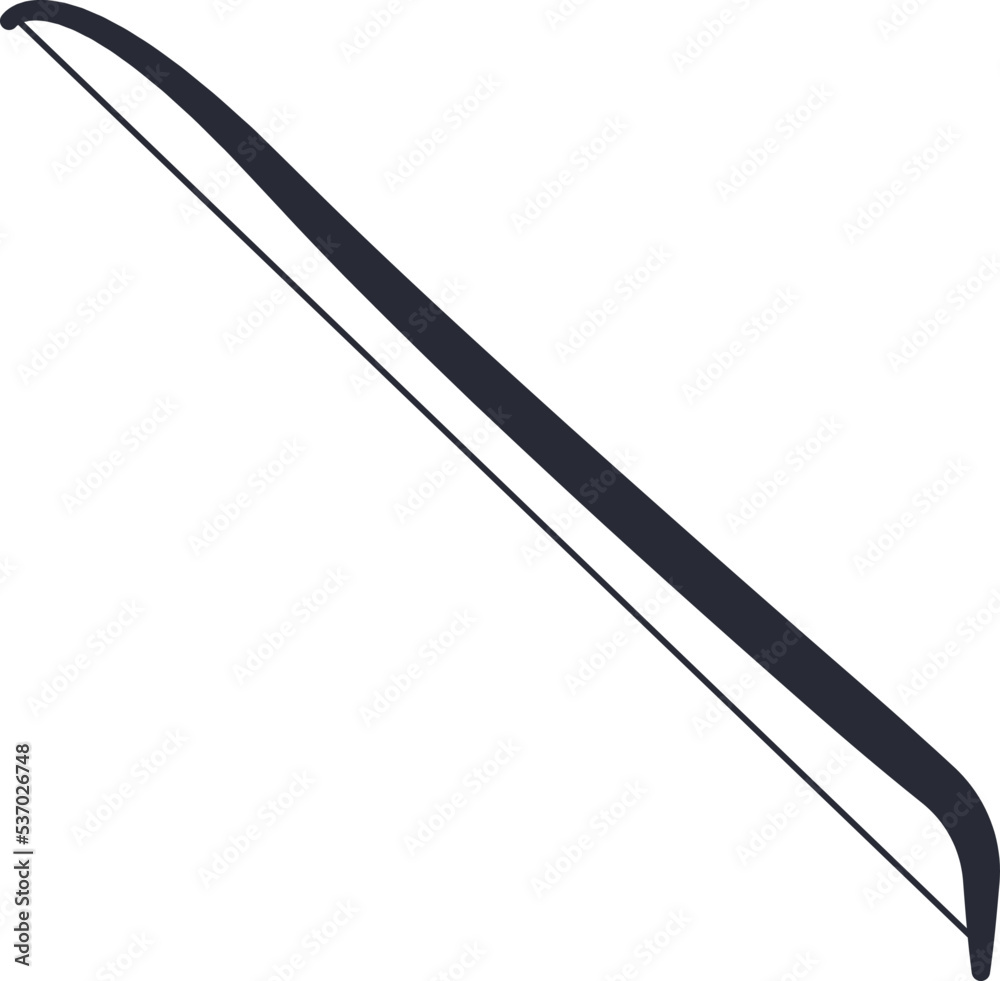 Bow flat icon Equipment for stringed instrument Bow flat icon Equipment for stringed instrument