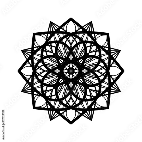 floral mandala pattern vector illustration. Round Pattern Mandala. Round backgrounds for the greeting cards, invitation, tattoo template, business style, cards or else. Vector illustration