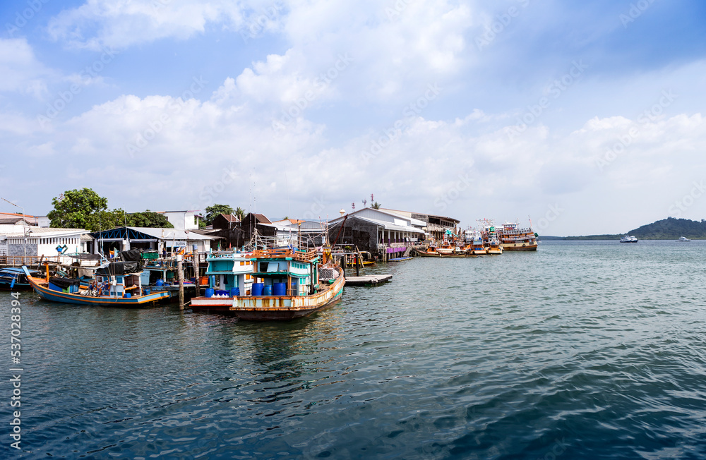 Local fishing boats at Tap Lamu pier, Khao Lak, Phang Nga, Thailand Local fishing boats at Tap Lamu pier, Khao Lak, Phang Nga, Thailand