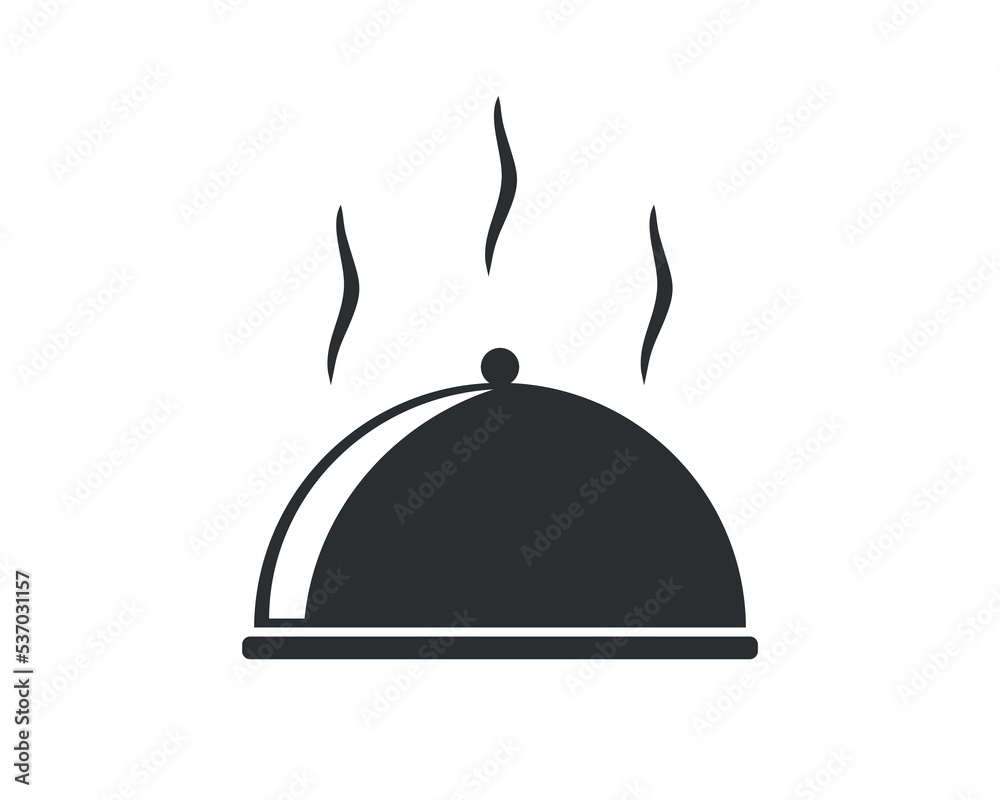 Fototapeta premium restaurant cloche icon