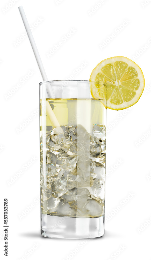 set of cocktails soft and long-drinks ind front of white background set of cocktails soft and long-drinks ind front of white background