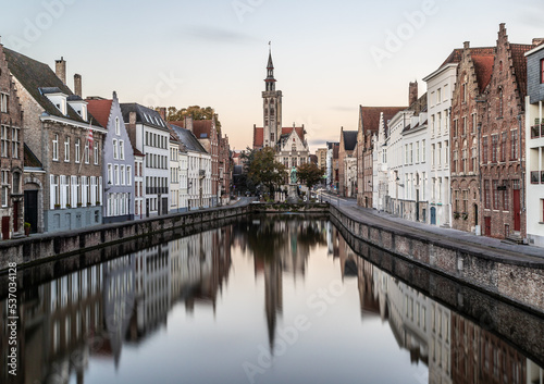 Reflection in Spiegelrei, Brugge, Belgium