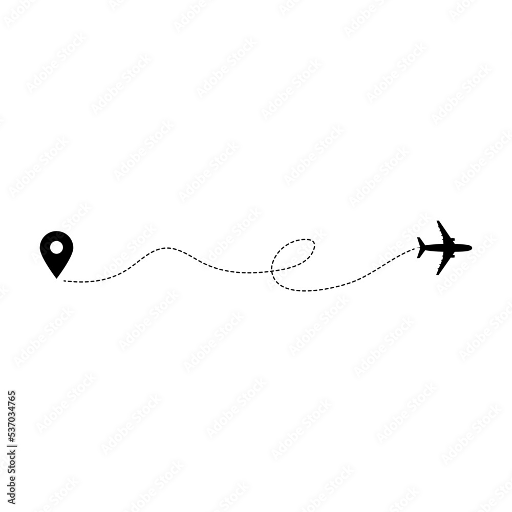 Fototapeta premium International travel by passenger plane, shipping by plane