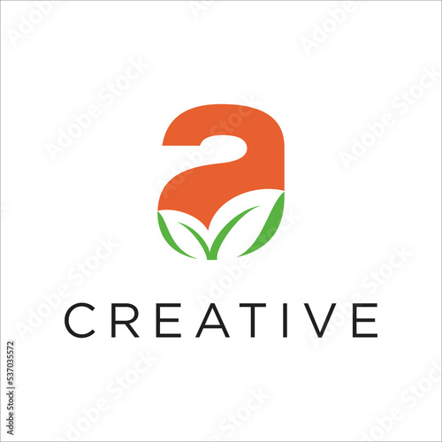 Free Download A Letter Green Nutrition Logo Design Template - GFXLoad
