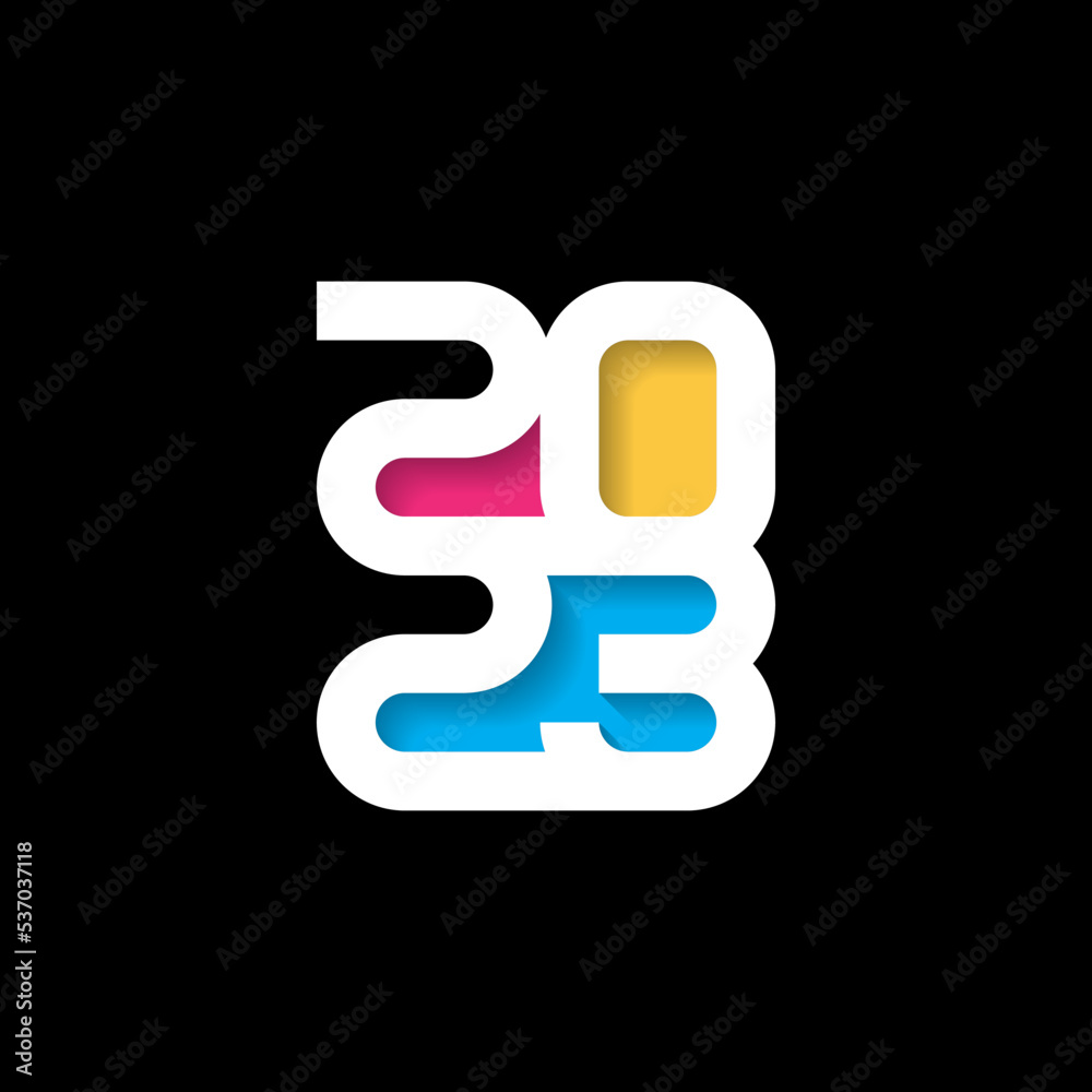 Happy New Year 2023. Greeting card. Brochure or cover design template. Cover of business diary for 20 23. Vector. Happy New Year 2023. Greeting card. Brochure or cover design template. Cover of business diary for 20 23. Vector.