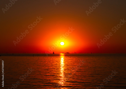 Beautiful sunset over the sea © Collab Media