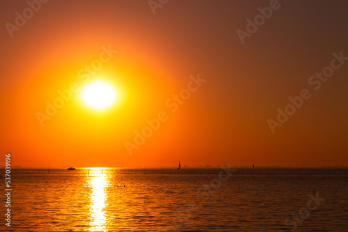 Beautiful sunset over the sea © Collab Media