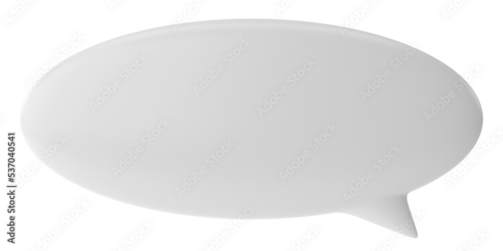 Speech bubble. Speech balloon. Text box. 3D illustration. Speech bubble. Speech balloon. Text box. 3D illustration.