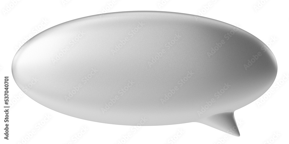 Speech bubble. Speech balloon. Text box. 3D illustration. Speech bubble. Speech balloon. Text box. 3D illustration.