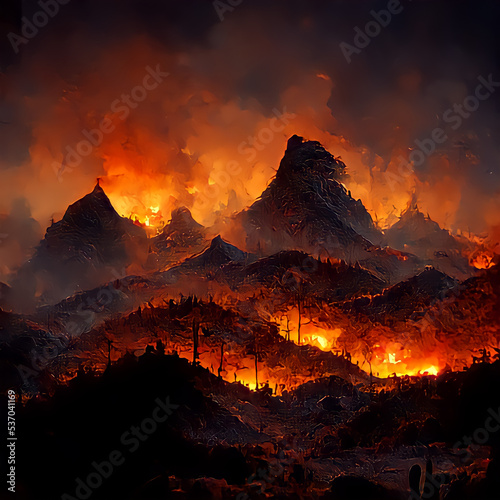 Fire in Moutain view