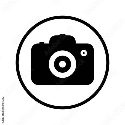 Camera, photo, photoshoot icon design. Black vector design for web and mobile.