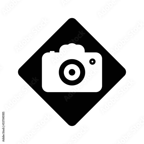 Camera, photo, photoshoot icon design. Black vector design for web and mobile.