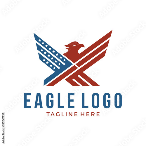 eagle tactical logo, bird military logo concept