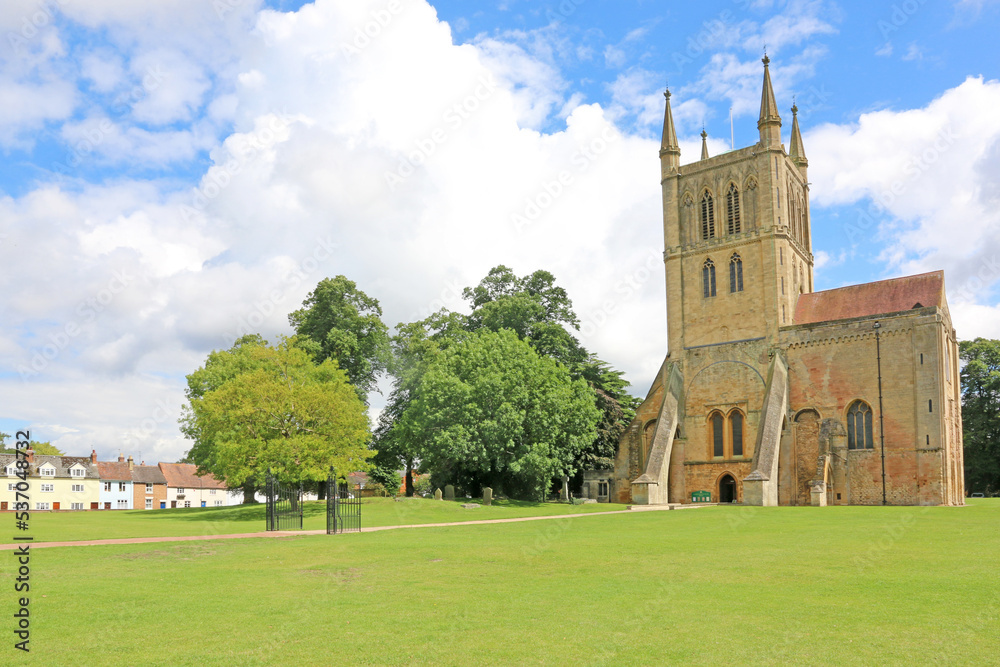 Pershore Abbey in Worcestershire, England,	