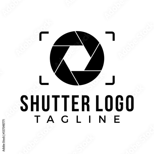 photography symbol vector template. camera shutter lens optic icon graphic illustrations.